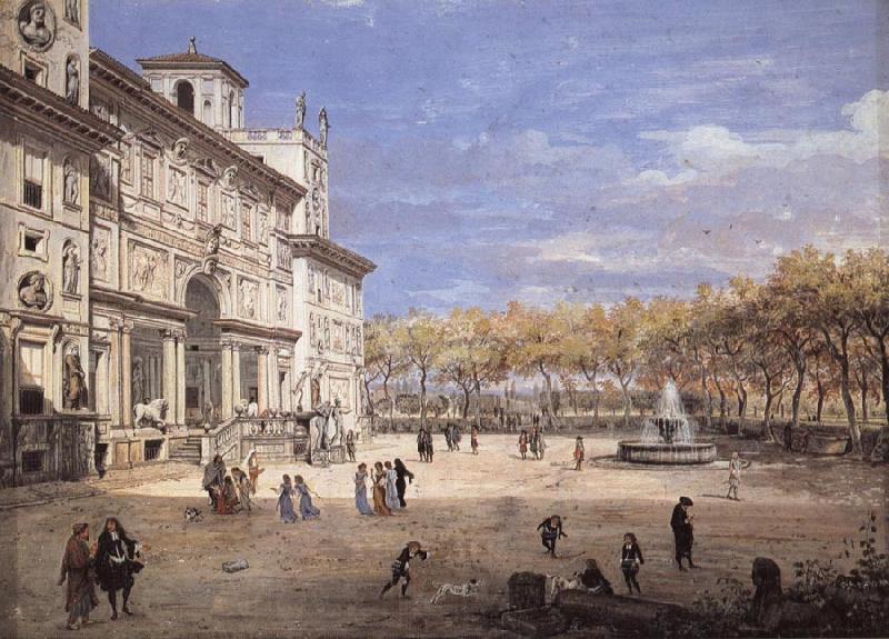 Gaspar Van Wittel The Villa Medici in Rome